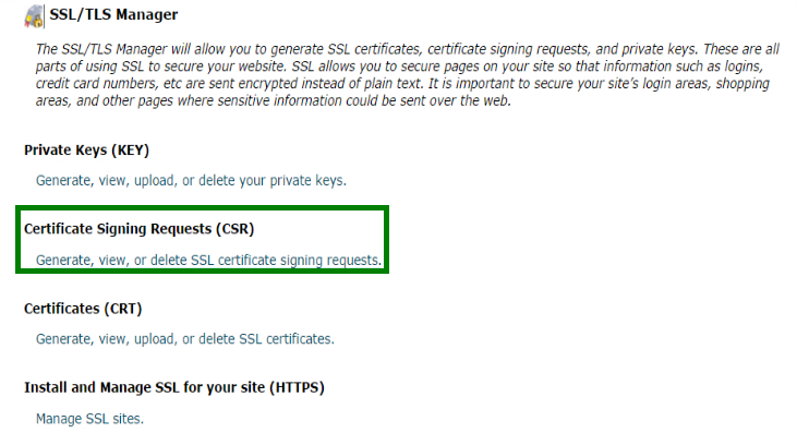 ssl csr step 2